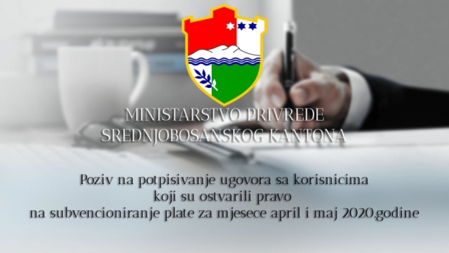 You are currently viewing Ministarstvo privrede SBK 29.7.2020. godine u Jajcu potpisuje Ugovore sa korisnicima prava na subvenciju plaće